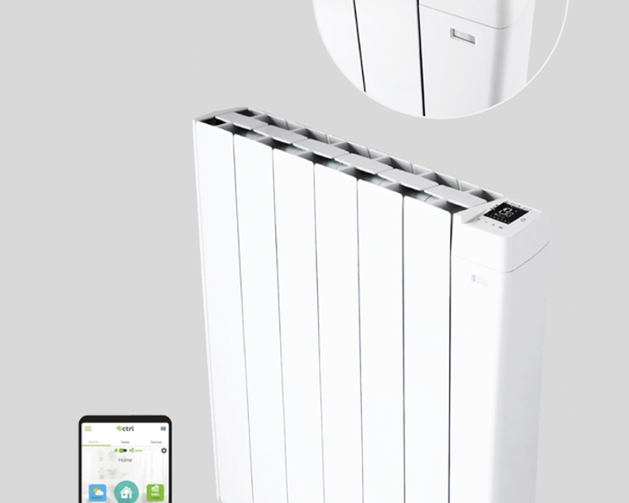 Batirad Classic 2 kW speksteenradiator met slimme thermostaat en app